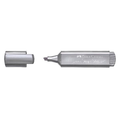FABER CASTELL TEXLINER EVIDENZIATORE PUNTA SCALPELLO 1/5 mm ARGENTO CONF 10 Pz.